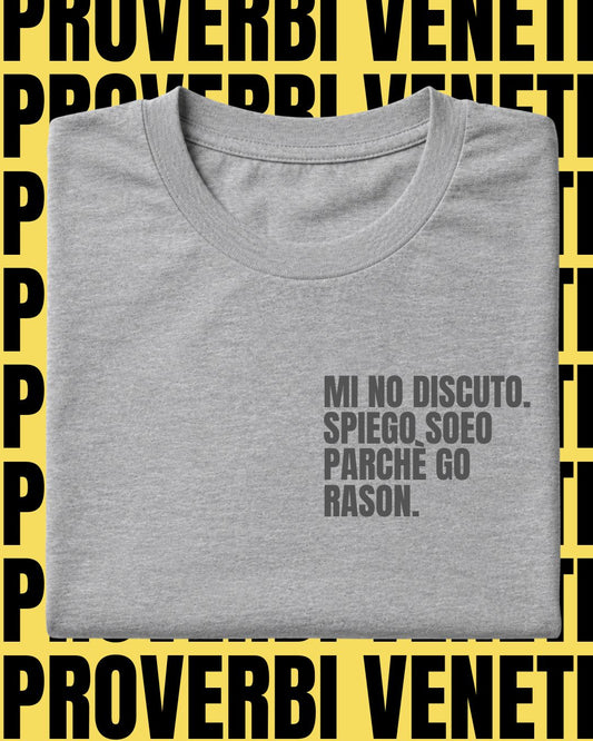 T-shirt MI NO DISCUTO. SPIEGO