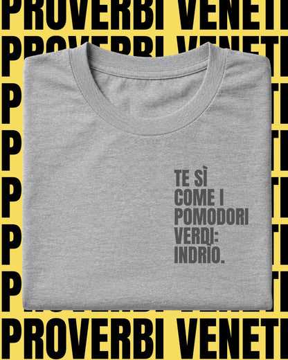T-shirt TE SI COME I POMODORI VERDI: INDRIO!