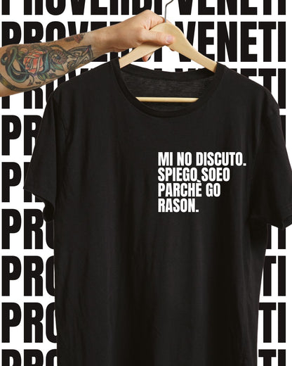 T-shirt MI NO DISCUTO. SPIEGO