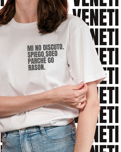T-shirt MI NO DISCUTO. SPIEGO