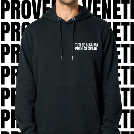 Felpa TUTI SE ALSA MA POCHI SE SVEJA