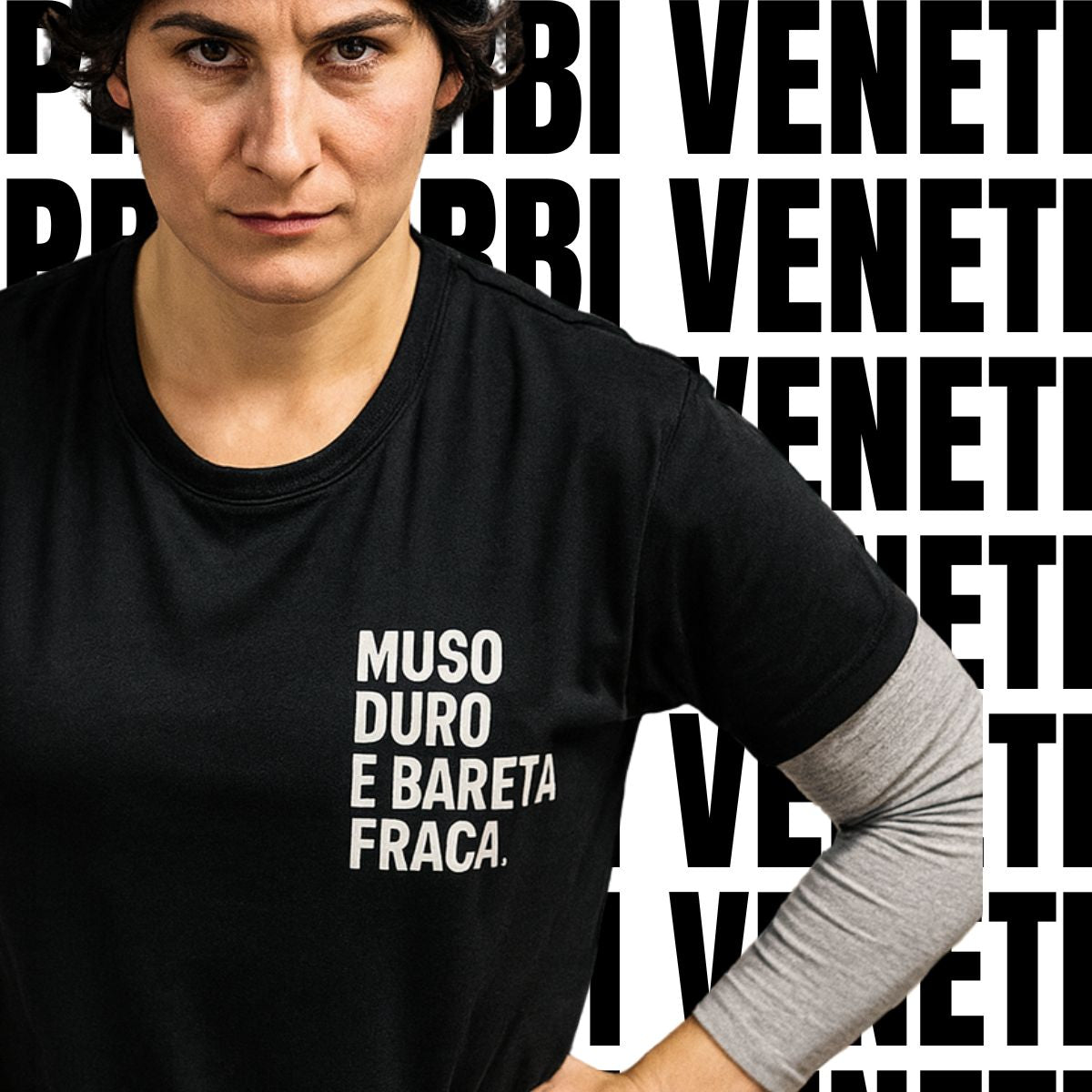 T-shirt MUSO DURO E BARETA FRACA'