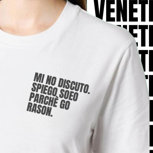 T-shirt MI NO DISCUTO. SPIEGO
