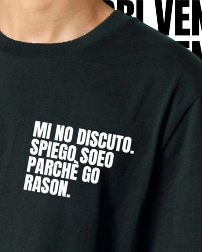 T-shirt MI NO DISCUTO. SPIEGO